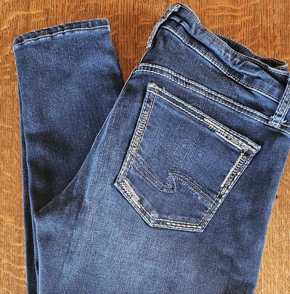 Silver Jeans AVERY Blue Stretch Denim 29x29